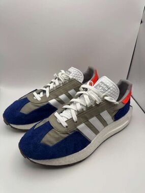Adidas Retropy E5 Boost Blue Beige Orange Men’s Size 11.5 Sneakers
